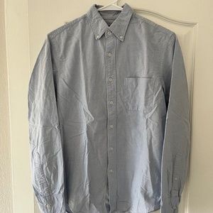 J. Crew Men's Slim Flex Oxford Shirt (Shoreline Blue) – Small